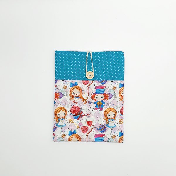 Funda libro alicia en el pais de las maravillas rosa 3