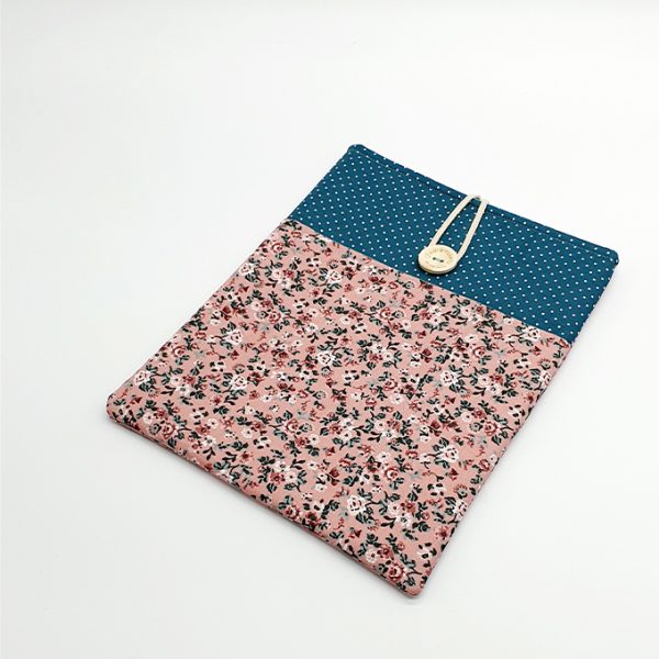 Funda libro flores rosa 1