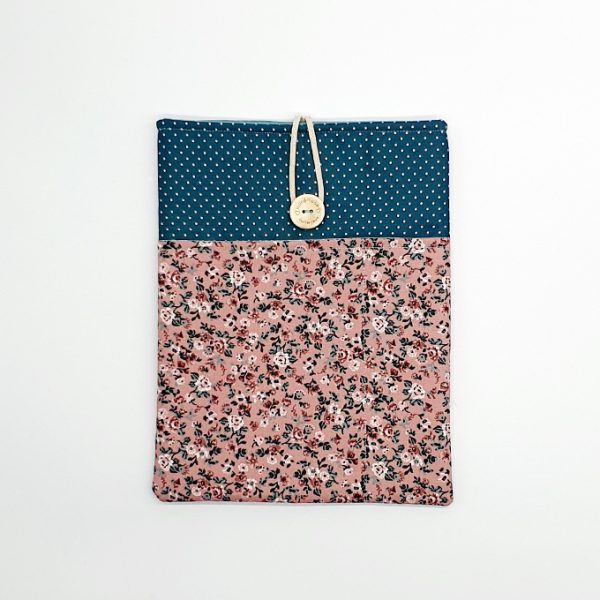 Funda libro flores rosa 2