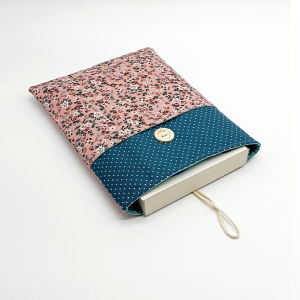 Funda libro flores rosa 5