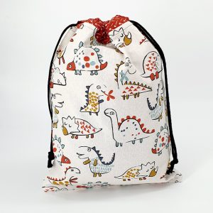 Bolsa almuerzo o muda dinos blanco 4