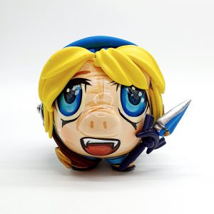 Hucha cerdito Zelda azul 4