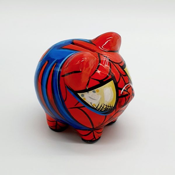 Hucha cerdito Spiderman