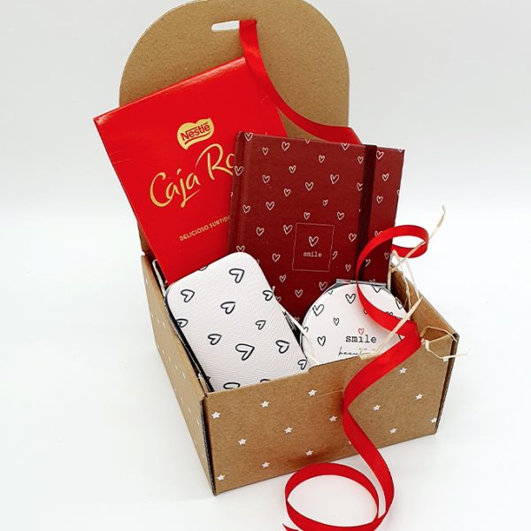 Pack regalo caja roja blanco