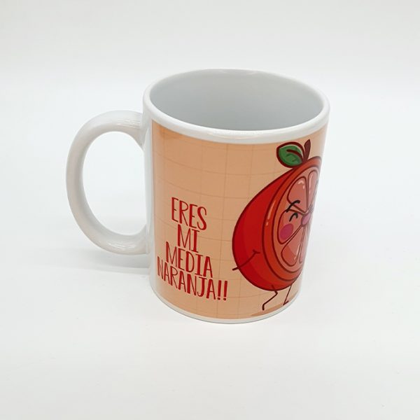 Taza eres mi media naranja
