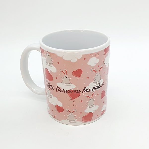 Taza me tienes en las nubes
