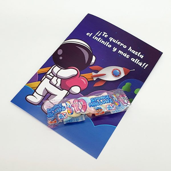tarjeta astronauta san valentin