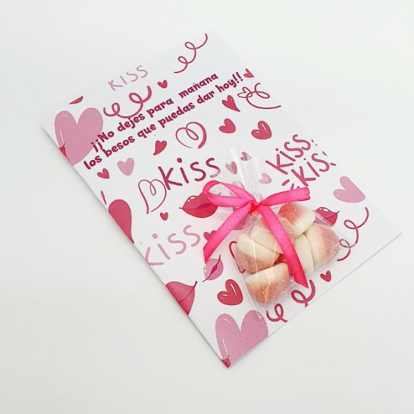 tarjeta besos san valentin