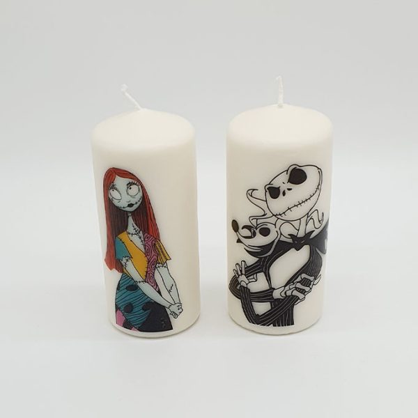 Velas personajes jack y sally