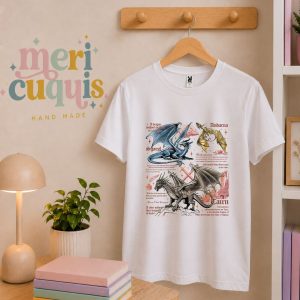 Camiseta dragones Violet y Xaden